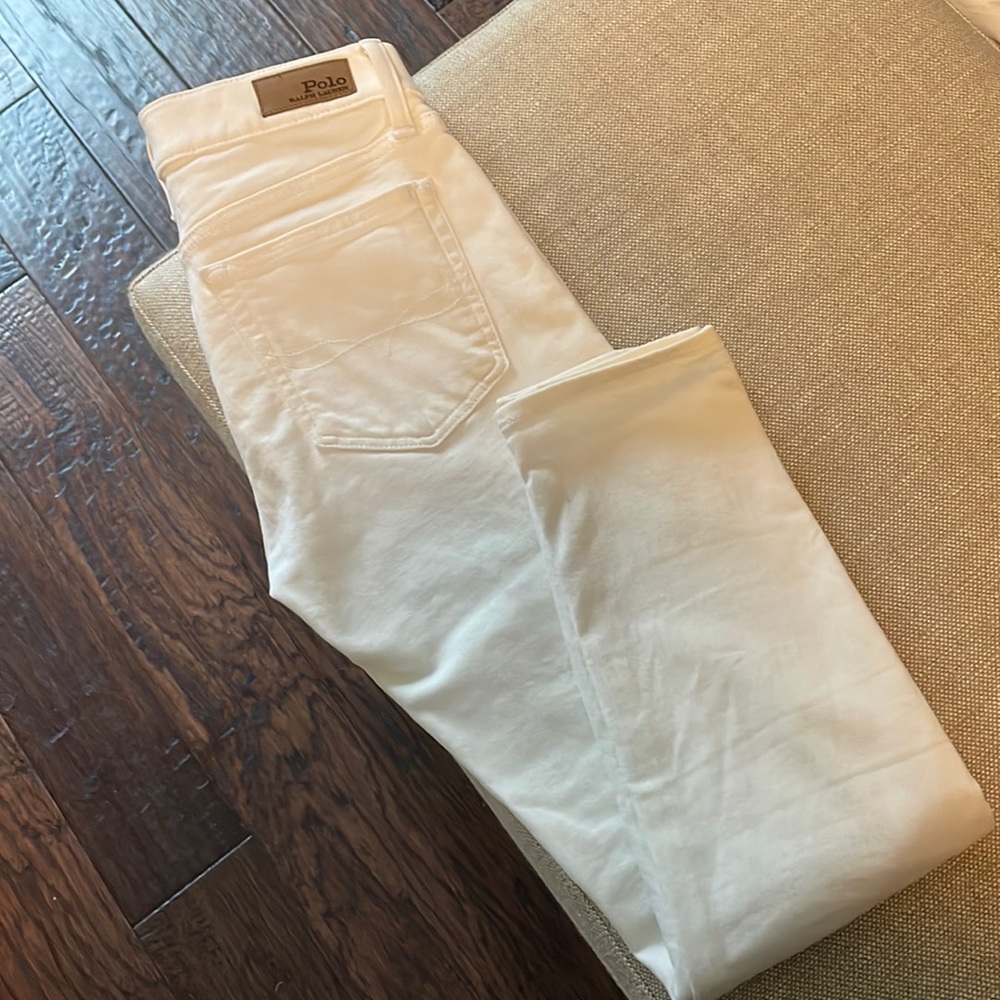 Polo by Ralph Lauren White Ankle & Cropped Jeans